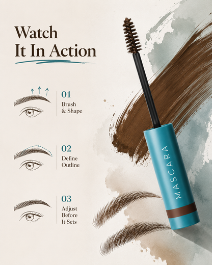 Get naturally full, defined brows with a lightweight gel—no crunch, no residue, no effort. ✨