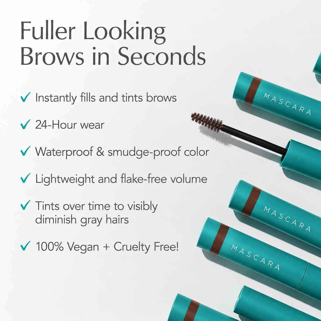 Get naturally full, defined brows with a lightweight gel—no crunch, no residue, no effort. ✨